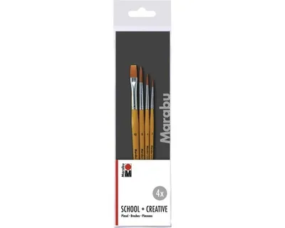 Zdjęcie produktu dla Marabu 018400201, Pedzel płaski, Okrągły, 1 szt.