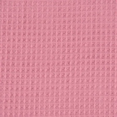 Produktbild von Bekleidungsstoff Meterware Waffelpique Baumwolle uni altrosa 1,50m