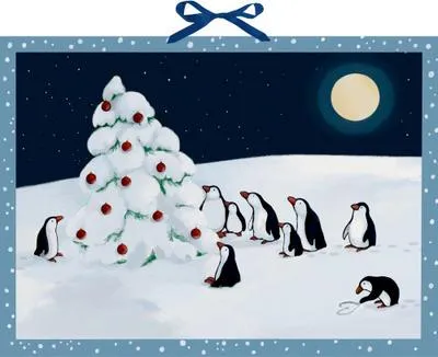 Immagine prodotto di Natale con i pinguini