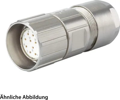 Immagine prodotto di SET HUMMEL incl. contatti M23 connettore cavo segnale, inserto a saldare diritto numero poli 2+16+PE, presa uscita cavo diritta,