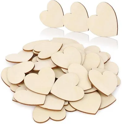 Produktbild von Holzhartchen Dekoration Hochzeit Basteln 5 cm