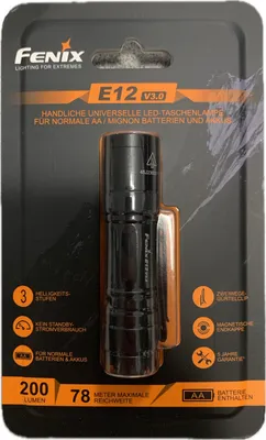Zdjęcie produktu dla Fenix E12 V3.0 taskulamppu, 200 lm