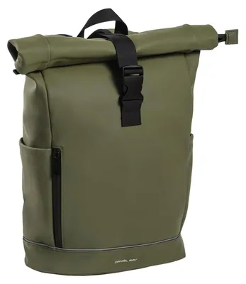 Produktbild von Daniel Ray Rolltop-Rucksack Laptoprucksack Highlands mit gepolstertem Rücken - PolyurethanRollrucksack Fahrradrucksack mit Laptopfach in Olive Green