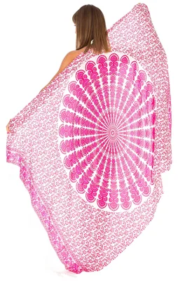 Produktbild von Sarong Wrap für Frauen, Lange Strandbedeckung mit Mandala-Print