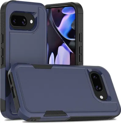 Produktbild von Mobigear Heavy Armor  Google Pixel 9a Hülle Hardcase Backcover Stoßfest - Dunkelblau
