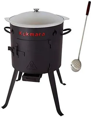 Produktbild von Set Utschak, 45 cm + 15 Liter Kasan Kazan aus ALU + Schaumlöffel