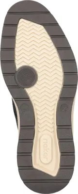 Produktbild von Rieker Herren Sneaker in Strickoptik mit elastischem Einstieg 14750, Größe:42 EU, Farbe:Schwarz