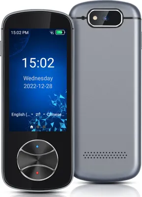 Produktbild von AI-Smart-Übersetzer, Sprachübersetzer, Bluetooth-Übersetzer, 3,0-Zoll-Bildschirm, unterstützt 128 Sprachübersetzungen