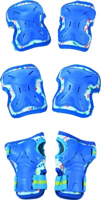 Image de Protections des genoux, des poignets et des coudes pour enfants Micro Micro Impact - bleu