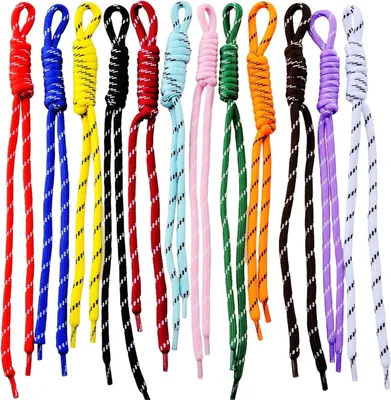 Produktbild von Paracord Schlüsselanhänger 12 Stück, bunt, für Rucksäcke