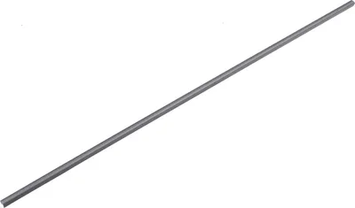A single gray rod is shown against a white background.