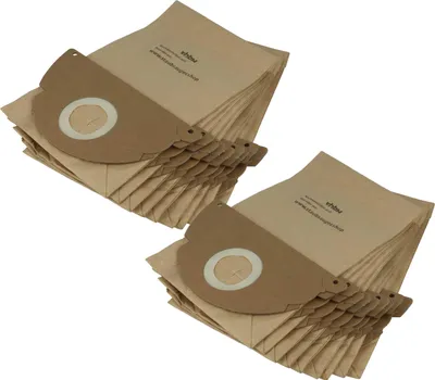 Produktbild von vhbw 20x Staubbeutel kompatibel mit Kärcher K4000TE, K4000PLUS, S5135AQUA25, S5125AQUA15, S4125DRY15, S 5125, S 4125 Staubsauger - 30cm x 21,5cm braun