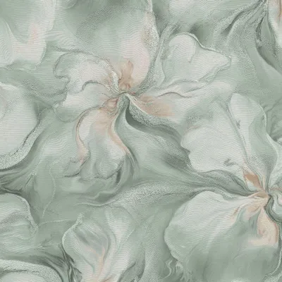 Image de Erismann - Papier peint abstrait à fleurs « Aurora » AG4145 (10 m x 53 cm) (vert)