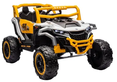Obrázek produktu pro Bílo-žluté vozidlo 4x4 s elektrickým pohonem