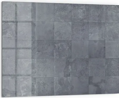 Produktbild von DEQORI Küchenrückwand Glas 80x60 cm 'Natursteinfliesen' Spritzschutz Bad Rückwand