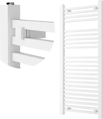 Obrázek produktu pro Granitan | Koupelnový radiátor Bergen - 120x50 cm - Bílý - Moderní design - Praktický a stylový