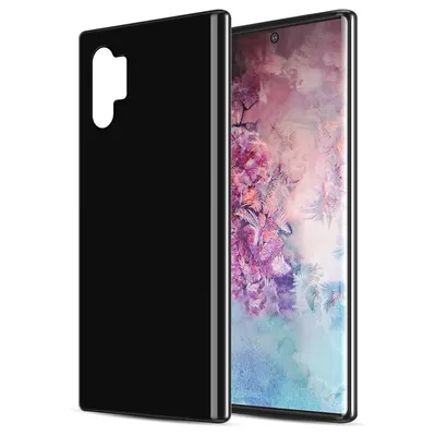 Immagine prodotto di Cadorabo cover per Samsung Galaxy NOTE 10 PLUS cover protettiva in nero custodia protettiva in silicone TPU cover case