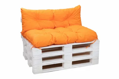 Obrázok produktu pre Podušky na paletový nábytok sedák 120x50 / operadlo 120x40cm oranžová | Podsedák na paletové | Vodeodolný záhradný Poduška | Sedáky na paletové sedenie