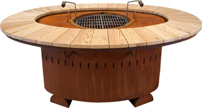 Produktbild von Badeko Grill-/Feuerstelle „Modell Karlsruhe“ in Edelrostoptik