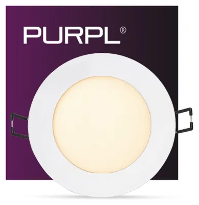 Productafbeelding van LED inbouwspots - 6W - diameter 120mm - warm wit (3000K) - IP44 - rond - wit