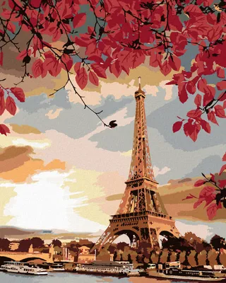 Produktbild von Zuty - Malen nach Zahlen - PARIS UND HERBST, 40x50 cm, mit Keilrahmen (bereits gespannt)