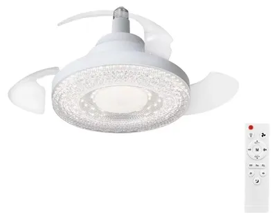 Image de Ventilateur de plafond, éclairage à intensité variable, télécommande, style B
