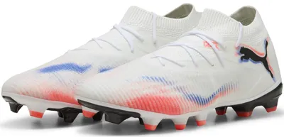 Productafbeelding van Puma heren voetbalschoenen Future 8 Match FG/AG - artikelnummer 108593 877, kleur: wit, heren schoenen: maat 40.5