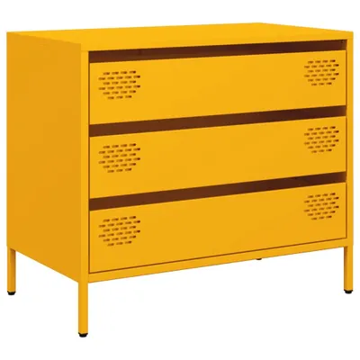 Immagine prodotto di Credenza Giallo Senape 68x39x58,5 cm Acciaio Laminato a Freddo