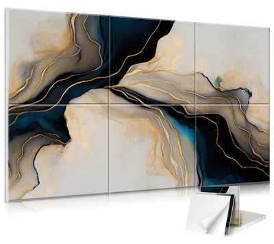 Immagine prodotto di Pannelli acustici autoadesivi, confezione da 6 pezzi, dimensioni 120 x 68 cm, ideali per il soggiorno