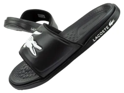 Immagine prodotto di Lacoste Croco Dualiste infradito uomo bianco nero