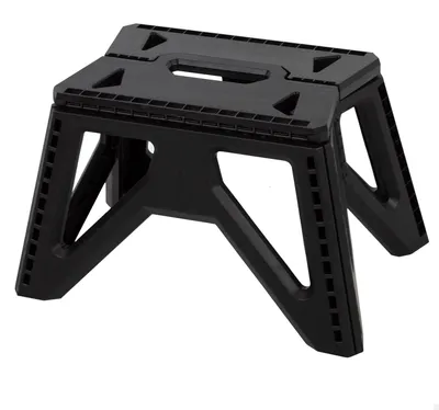 Imagen del producto de Taburete plegable resistente, con una capacidad de carga de 150 kg, dimensiones de 39 x 27 x 23 cm, ideal para camping y jardín