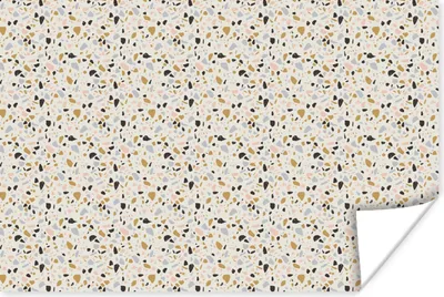 Produktbild von MuchoWow® Poster Lehm - Muster - Terazzo 60x40 cm - Schlafzimmerdekoration