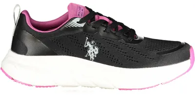 Produktbild von Damen-Sportschuhe in Schwarz mit Fuchsia-Details & Komfortsohle