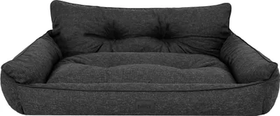 Produktbild von Hundebett Haustierbett Hundeliege Gesteppt Hundekissen Bett Sofa Hundematratze Tierbett Hundesofa Matratze - Joker Gesteppt - 132 x 106 cm [Größe: XXXL] - Schwarz Ökoleinen