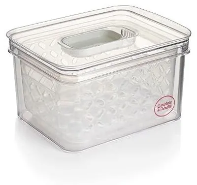 Zdjęcie produktu dla Pojemnik na lodówkę 1 8 l hermetyczny przezroczysty bez bpa stackowalny