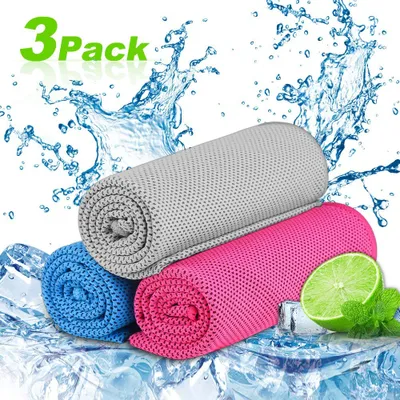 Produktbild von Kühl Fitness Handtuch Sofort Kaltes Kühlende handtücher 30x90cm EIS Kalt für heißes Wetter Outdoor Sport Yoga Laufen Radfahren Golf Golf Camping Spiele