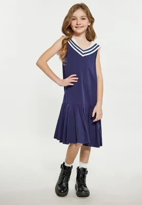 Image de Robe SAPORTA pour filles (enfants) - couleur marine, taille 146