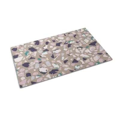 Imagen del producto de Alfombra para la puerta - Tapete para atrapar la suciedad - Alfombra antideslizante para interior y exterior - 60x40 cm - Diseño abstracto