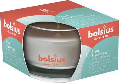 Produktbild von Bolsius Duftglas flach Frische Brise