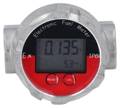 Zdjęcie produktu dla Przepływomierz 1-calowy, wyświetlacz LCD, cyfrowy przepływomierz turbinowy, wysoce precyzyjny przepływomierz do oleju napędowego, benzyny i wody, maksymalnie 20 MPa