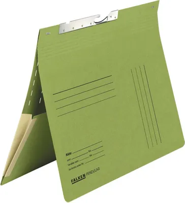 Produktbild von Falken 50x Pendelhefter, A4, kaufm. Heftung, Schlitzstanzung, Grün, 15033806F