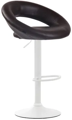 Obrázek produktu pro Olinda, barová stolička, umělá kůže, barva: hnědá, rozměry: 53x47x80 cm