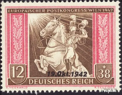 Produktbild von Briefmarken Deutsches Reich 1942 Mi 825 postfrisch Postverein