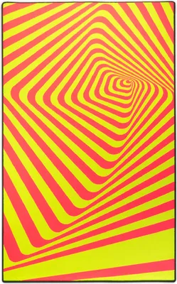 Produktbild von PSYWORK Schwarzlicht Teppich Fluo "Tune In Sunshine", 1,2x2m