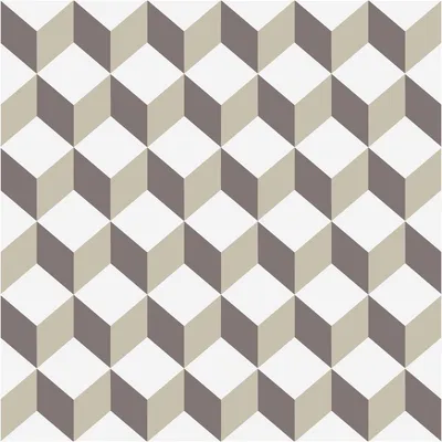 Produktbild von Rutschfeste Bodenaufkleber mit Schutzfolie – Geometrisches Fliesenmuster – 1 Aufkleber, 60 x 60 cm