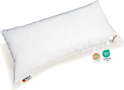 Produktbild von Kopfkissen 660g neue 15% Daunen 85% Federn Klasse 1 Daunenpass 40x80