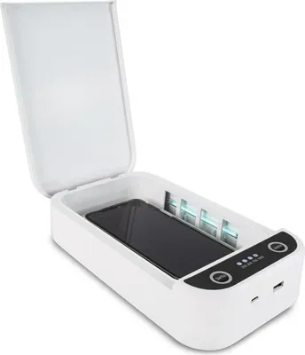 Zdjęcie produktu dla Pojemnik do sterylizacji Quick Clean, sterylizator UV, przenośny pojemnik do sterylizacji i dezynfekcji, lampa UV, do telefonów, okularów, pilotów do TV, kabel USB