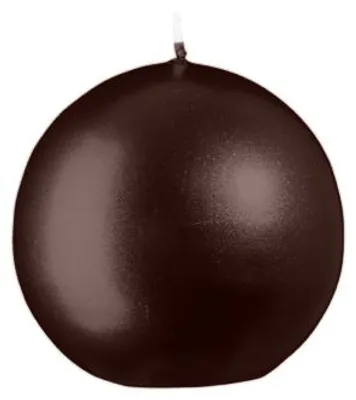 Produktbild von Kugelkerzen Metallic-Lack Glanz Brandy Ø 7 cm, 6 Stück