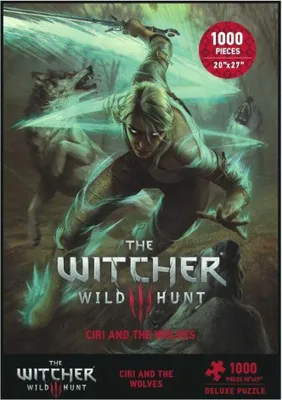 Zdjęcie produktu dla Wiedźmin 3 Dziki Gon Puzzle Ciri i wilki