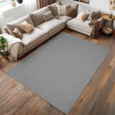 Produktbild von Homebyhome Teppich Wohnzimmer Einfarbig Bouclé Schlingenflor Skandi Stil Robust Superweich für Schlafzimmer, Grösse: 200x290 cm